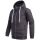 Alessandro Salvarini Herren Sweatjacke Kapuzenpullover Jacke Hoodie Anthrazit - Gr. XL