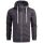 Alessandro Salvarini Herren Sweatjacke Kapuzenpullover Jacke Hoodie Anthrazit - Gr. XL