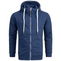 Alessandro Salvarini Herren Sweatjacke Kapuzenpullover Jacke Hoodie Blau