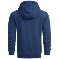 Alessandro Salvarini Herren Sweatjacke Kapuzenpullover Jacke Hoodie Blau