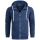 Alessandro Salvarini Herren Sweatjacke Kapuzenpullover Jacke Hoodie Blau