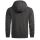 Alessandro Salvarini Herren Sweatjacke Kapuzenpullover Jacke Hoodie Dunkelgrau - Gr. M