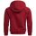 Alessandro Salvarini Herren Sweatjacke Hoodie Langarm Kapuzen Pullover Bordeaux - Gr. L