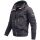 Alessandro Salvarini Herren Sweatjacke Hoodie Langarm Kapuzen Pullover Anthrazit - Gr. S