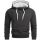 Alessandro Salvarini HerrenSweatshirt Kapuzen Pullover Hoodie Sweater Schwarz - Gr. M