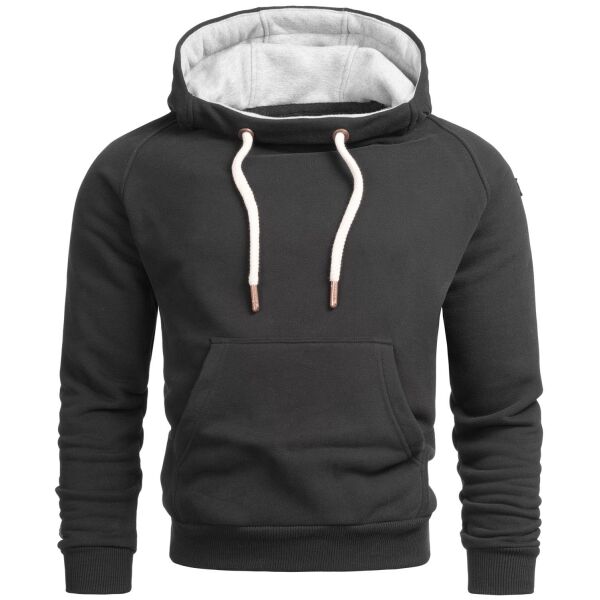 Alessandro Salvarini HerrenSweatshirt Kapuzen Pullover Hoodie Sweater Schwarz - Gr. L