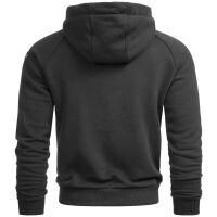 Alessandro Salvarini HerrenSweatshirt Kapuzen Pullover Hoodie Sweater Schwarz - Gr. L