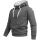 Alessandro Salvarini HerrenSweatshirt Kapuzen Pullover Hoodie Sweater Dunkelgrau - Gr. XL