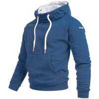 Alessandro Salvarini HerrenSweatshirt Kapuzen Pullover Hoodie Sweater Blau - Gr. 2XL