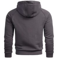 Alessandro Salvarini HerrenSweatshirt Kapuzen Pullover Hoodie Sweater Anthrazit - Gr. S
