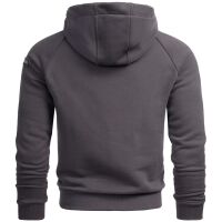 Alessandro Salvarini HerrenSweatshirt Kapuzen Pullover Hoodie Sweater Anthrazit - Gr. 2XL