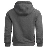 Alessandro Salvarini Herren Hoodie O290 Dunkelgrau Größe XXXL - Gr. 3XL