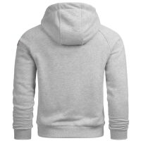 Alessandro Salvarini Herren Hoodie O290 Hellgrau Größe XXL - Gr. 2XL