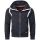 Alessandro Salvarini Herren Kapuzen Pullover Sweatjacke Hoodie Navy - Gr. L