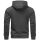 Alessandro Salvarini Herren Hoodie Langarm Sweatshirt Kapuzen Hoodie Dunkelgrau - Gr. 3XL