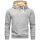 Alessandro Salvarini Herren Hoodie Langarm Sweatshirt Kapuzen Hoodie Hellgrau - Gr. 2XL