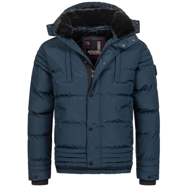 Alessandro Salvarini Herren Winterjacke O281 Navy Größe XXL - Gr. 2XL