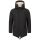 Alessandro Salvarini Herren Winterjacke langer Parka mit Teddyfell - Schwarz-Gr.S