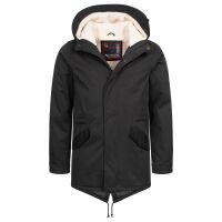 Alessandro Salvarini Herren Winterjacke langer Parka mit...