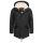 Alessandro Salvarini Herren Winterjacke langer Parka mit Teddyfell - Schwarz-Gr.3XL