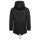 Alessandro Salvarini Herren Winterjacke langer Parka mit Teddyfell - Schwarz-Gr.3XL