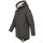 Alessandro Salvarini Herren Winterjacke langer Parka mit Teddyfell - Dunkelgrau-Gr.M