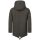Alessandro Salvarini Herren Winterjacke langer Parka mit Teddyfell - Dunkelgrau-Gr.M