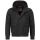 Alessandro Salvarini Herren Winterjacke gefüttert mit Kapuze - Schwarz-Gr.XXL