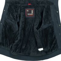 Alessandro Salvarini Herren Winterjacke gefüttert mit Kapuze - Navy-Gr.S