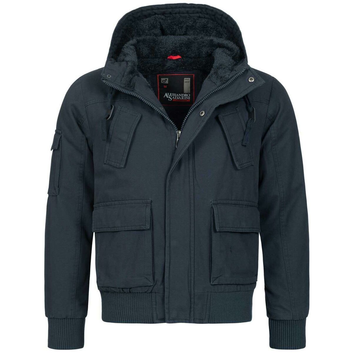 ALESSANDRO SALVARINI Giacca Invernale Uomo 2 In 1 Con Cappuccio - Modello AS457 - Taglie S-3XL - 2