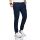Alessandro Salvarini Herren Cargohose Cargo Stretch Stoff Hose Navy W30 L32