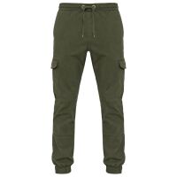Alessandro Salvarini Herren Designer Cargo Stoff Hose Cargohose Regular Fit NEU O031 Grün W40 L34
