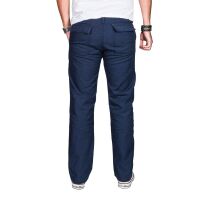 Alessandro Salvarini Herren leichte Sommer Hose O-034 - Dunkelblau-W38-L34