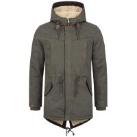 Alessandro Salvarini Herren Winterparka O280 Dunkelgrau XL