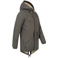 Alessandro Salvarini Herren Winterparka O280 Dunkelgrau XL