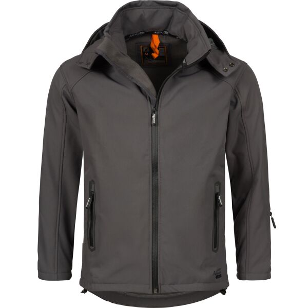 Alessandro Salvarini Herren Softshell Jacke O098 Dunkelgrau S