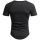Alessandro Salvarini Herren T-Shirts Rund Hals Shirt Round Neck Schwarz O-076 Schwarz S