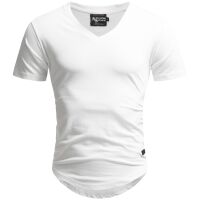 A.Salvarini Herren T-Shirts O077 Weiss XL