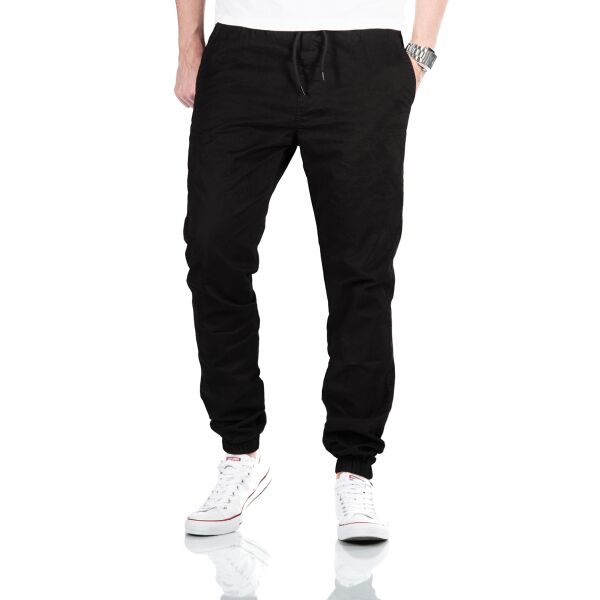 Alessandro Salvarini Herren Cargo Hose Schwarz O275 W32 L30