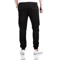 Alessandro Salvarini Herren Cargo Hose Schwarz O275 W32 L30