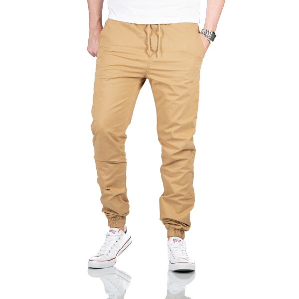 Alessandro Salvarini Herren Cargo Hose Beige O275 W33 L32