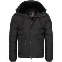 Alessandro Salvarini Herren Winterjacke O286 - Schwarz-Gr.S