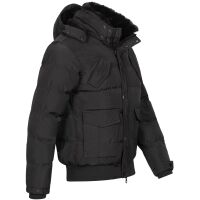 Alessandro Salvarini Herren Winterjacke O286 - Schwarz-Gr.M