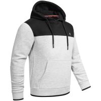 Alessandro Salvarini Herren Hoodie H.Grau-Schwarz O-312 Größe XXXL - Gr. 3XL