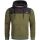 Alessandro Salvarini Herren Hoodie Olive-Schwarz O-312 Größe L - Gr. L