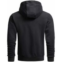 Alessandro Salvarini Herren Sweatjacke O-314 - Schwarz Größe XXL - Gr. 2XL