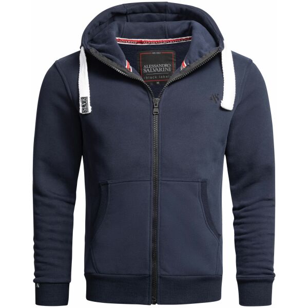 Alessandro Salvarini Herren Sweatjacke O-314 - Navy Größe S - Gr. S