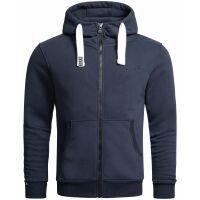 Alessandro Salvarini Herren Sweatjacke O-314 - Navy Größe S - Gr. S