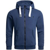 Alessandro Salvarini Herren Sweatjacke O-314 - Blau Größe L - Gr. L