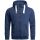 Alessandro Salvarini Herren Sweatjacke O-314 - Blau Größe L - Gr. L